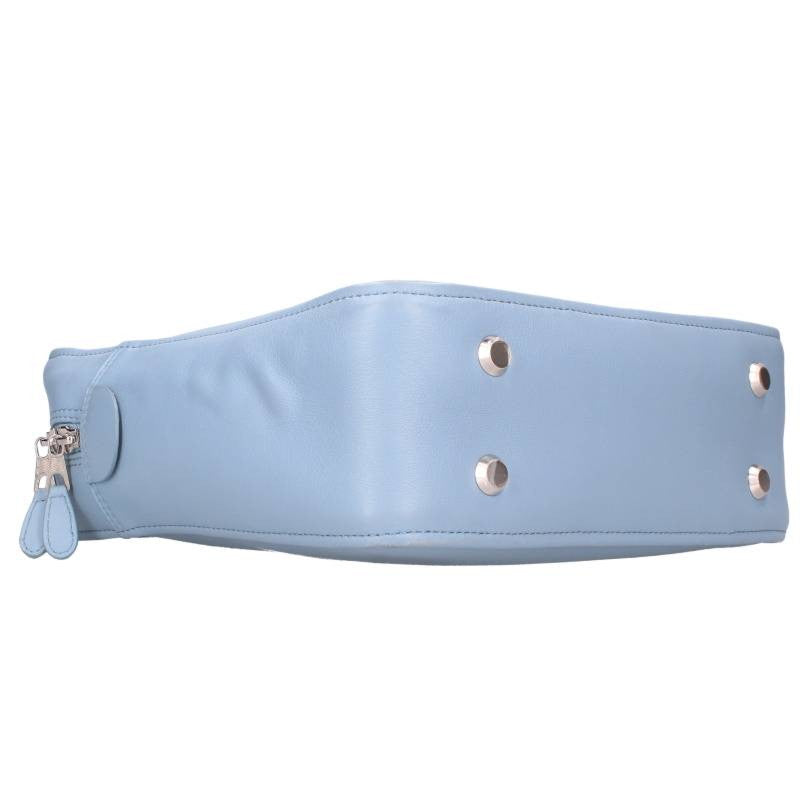BALENCIAGA Triangle Duffle Logo Bag Blue Size ONE SIZE