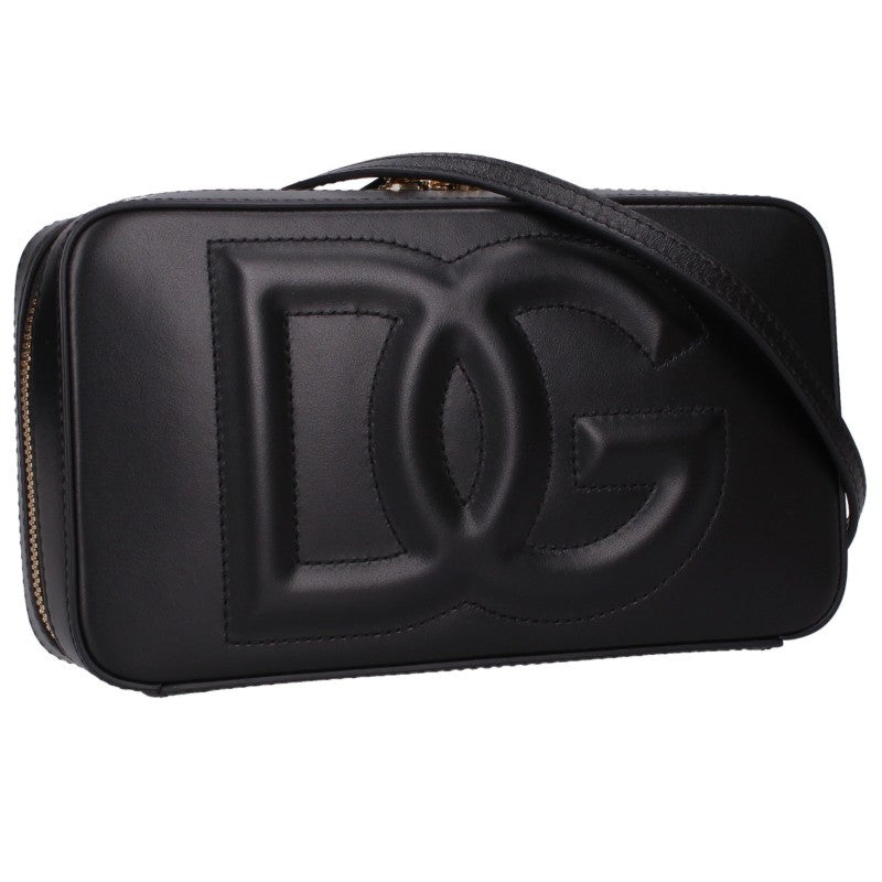 DOLCE & GABBANA DG Logo Leather Bag Black Size ONE SIZE