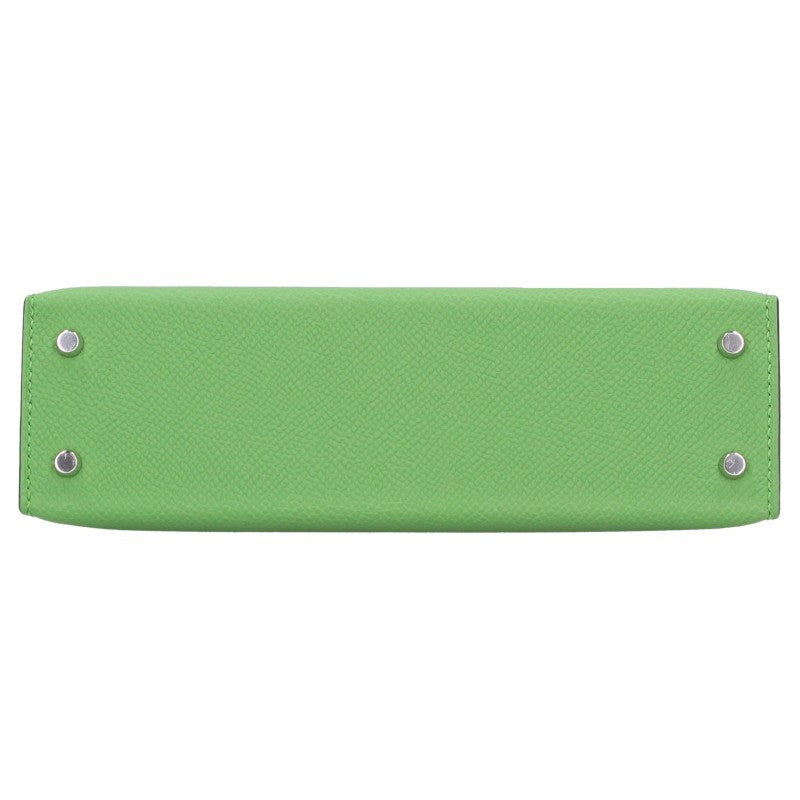 HERMES Mini Kelly 2 Epsom Vert Yucca Shoulder Bag Size 20