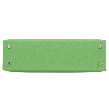 HERMES Mini Kelly 2 Epsom Vert Yucca Shoulder Bag Size 20