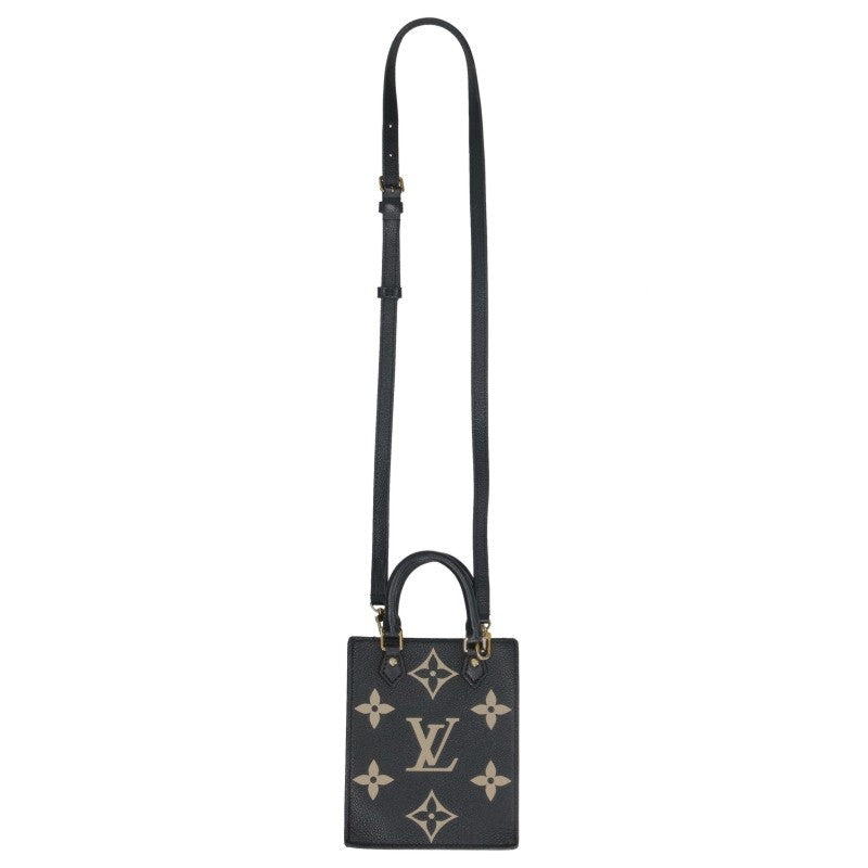 LOUISVUITTON Petite Sac Plat Giant Leather Bag Size ONE SIZE