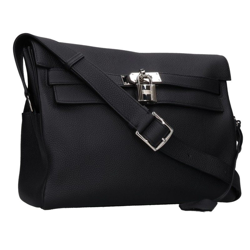 HERMES Kelly Messenger Togo Leather Shoulder Bag Size GM