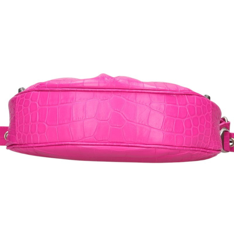 BALENCIAGA Le Cagole Studded Leather Shoulder Bag Size XS