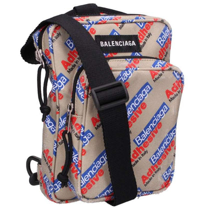 BALENCIAGA Explorer Logo All-Over Bag Khaki Size ONE SIZE