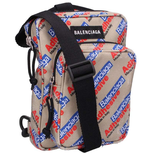 BALENCIAGA Explorer Logo All-Over Bag Khaki Size ONE SIZE