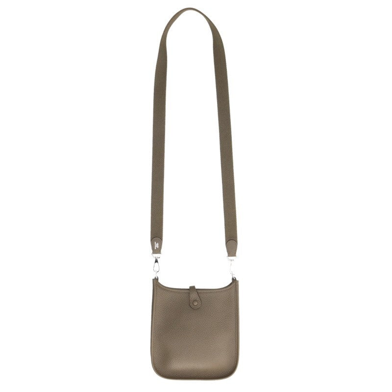 HERMES Evelyne TPM Taurillon Clemence Bag Khaki Size TPM