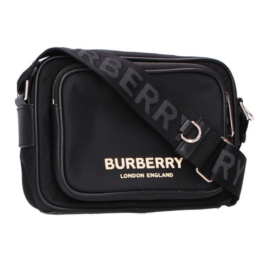 Burberry Paddy Rubber Logo Shoulder Bag Black Size ONE SIZE