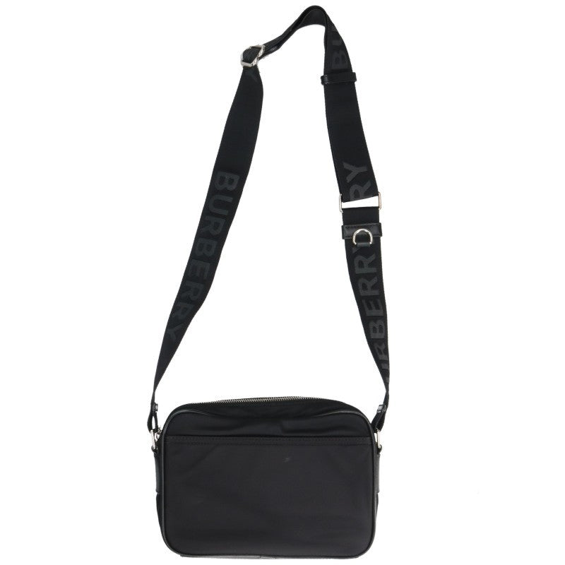 Burberry Paddy Rubber Logo Shoulder Bag Black Size ONE SIZE