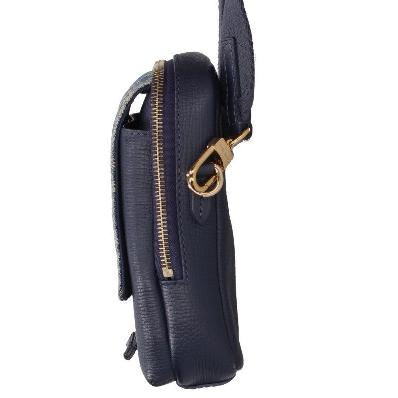 LOUISVUITTON NIGO Monogram Denim Double Phone Pouch Blue
