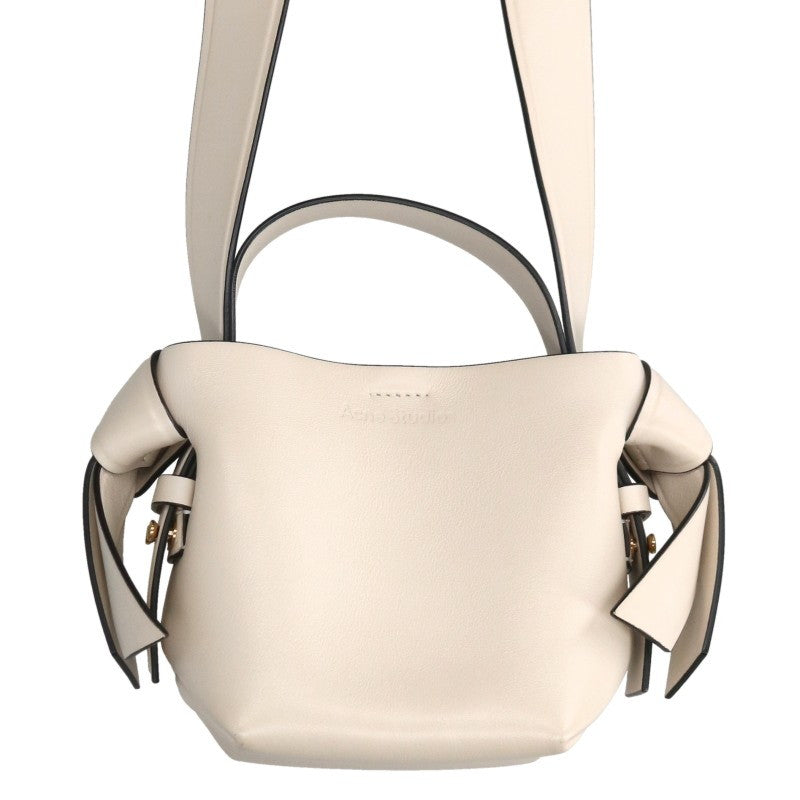 ACNE STUDIOS Musubi 2-Way Leather Bag White Size ONE SIZE