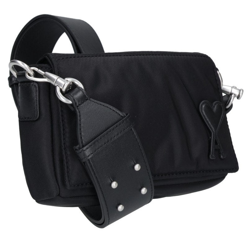 AMI Alexandre Mattiussi Marcel Lunch Box Shoulder Bag Black