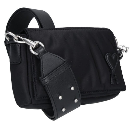 AMI Alexandre Mattiussi Marcel Lunch Box Shoulder Bag Black