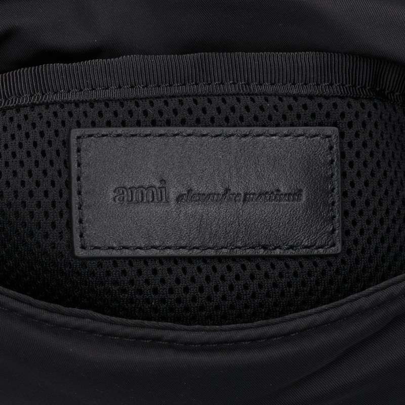 AMI Alexandre Mattiussi Marcel Lunch Box Shoulder Bag Black