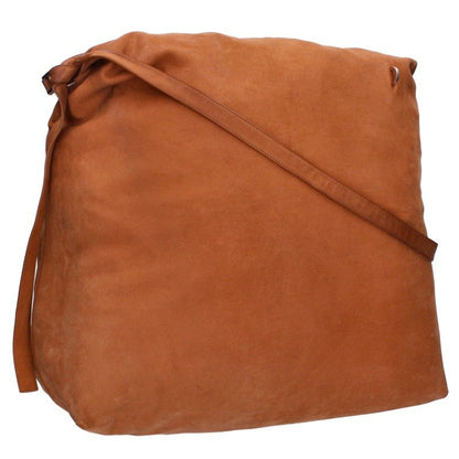 Rick Owens Suede Leather Balloon Bag Brown Size ONE SIZE
