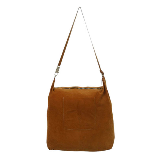 Rick Owens Suede Leather Balloon Bag Brown Size ONE SIZE