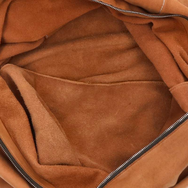 Rick Owens Suede Leather Balloon Bag Brown Size ONE SIZE