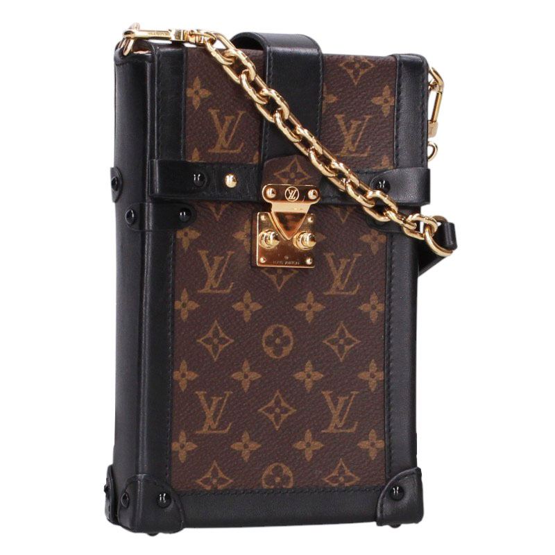 LOUISVUITTON Pochette Trunk Vertical Bag Brown