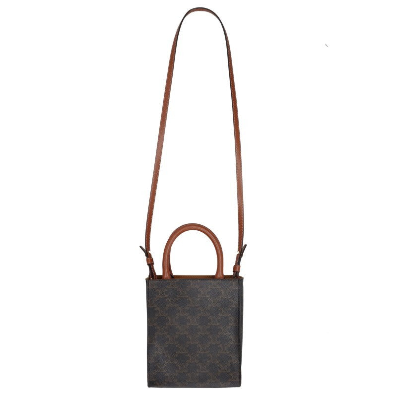 CELINE Mini Vertical Cabas Logo 2WAY Bag Size ONE SIZE