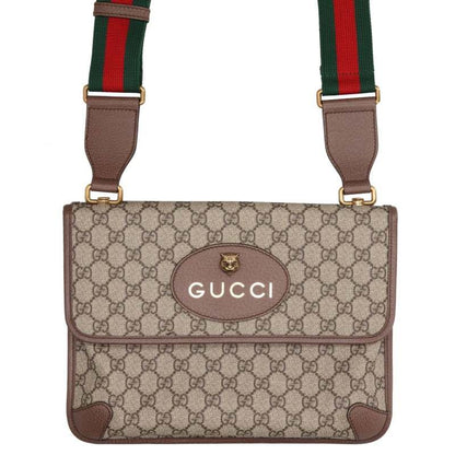 GUCCI Beige GG Supreme Shoulder Bag