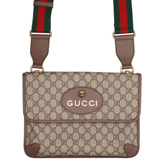 GUCCI Beige GG Supreme Shoulder Bag Size ONE SIZE