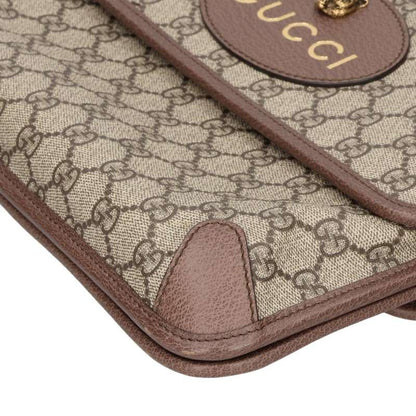 GUCCI Beige GG Supreme Shoulder Bag