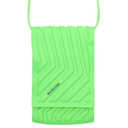 BALENCIAGA Green Car Phone Holder Wallet Size ONE SIZE