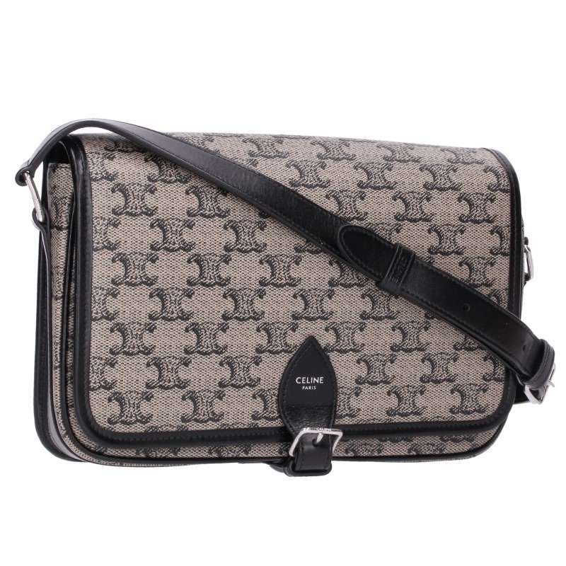 CELINE Small Folco Triomphe Shoulder Bag Size ONE SIZE