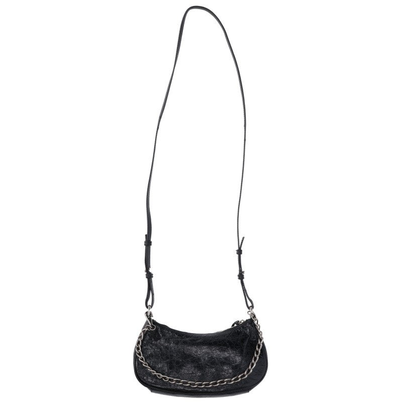 BALENCIAGA Le Cagole Studded Leather Bag Black Size ONE SIZE
