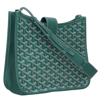 GOYARD Musette PM Coated Canvas Shoulder Bag Green Size PM