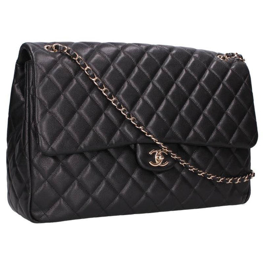 CHANEL Jumbo Matelasse Caviar Skin Bag Black/Gold Size 40