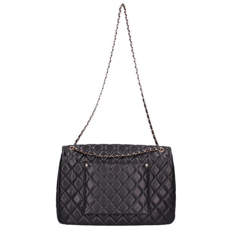 CHANEL Jumbo Matelasse Caviar Skin Bag Black/Gold Size 40