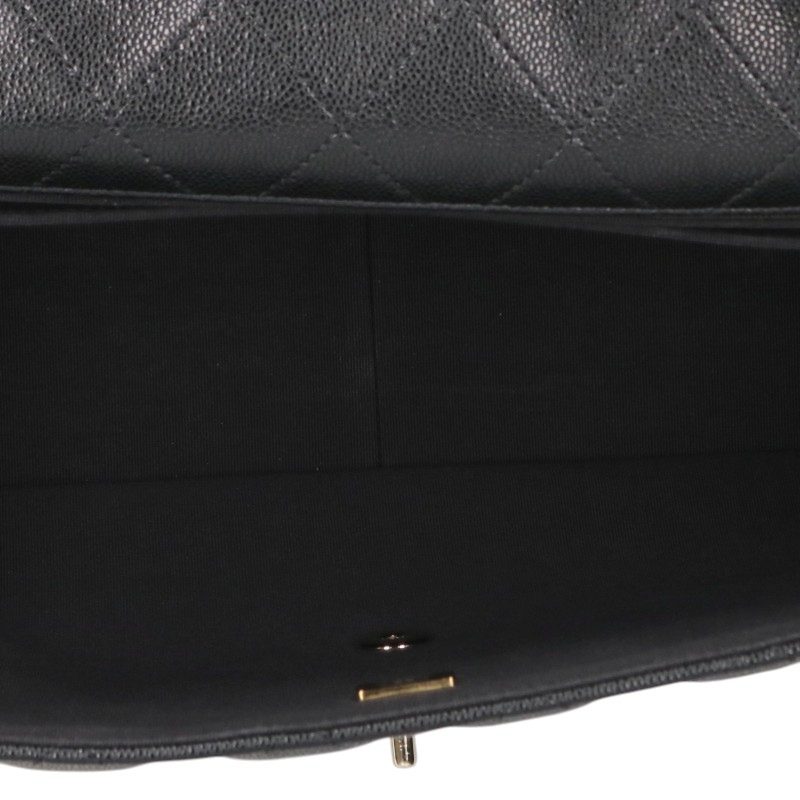 CHANEL Jumbo Matelasse Caviar Skin Bag Black/Gold Size 40