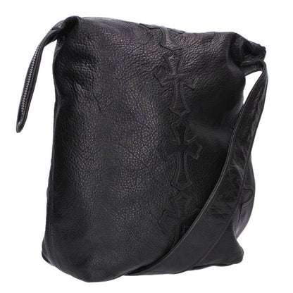 Chrome Hearts LELO SM Cross Patch Leather Shoulder Bag