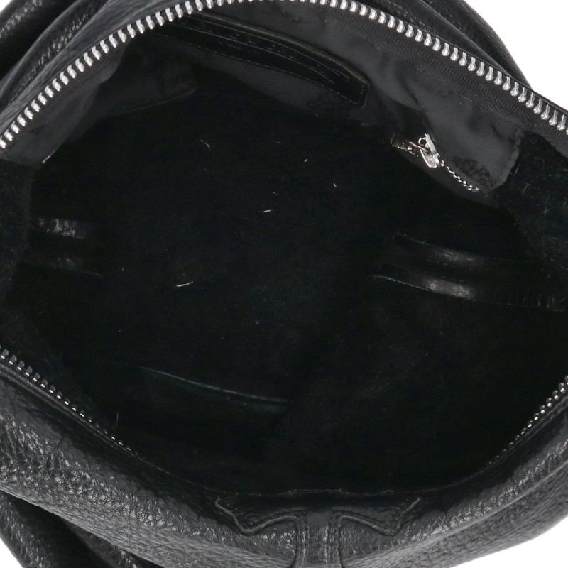 Chrome Hearts LELO SM Cross Patch Leather Shoulder Bag