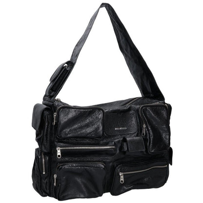 BALENCIAGA Super Busy Sling Shoulder Bag Black Size ONE SIZE