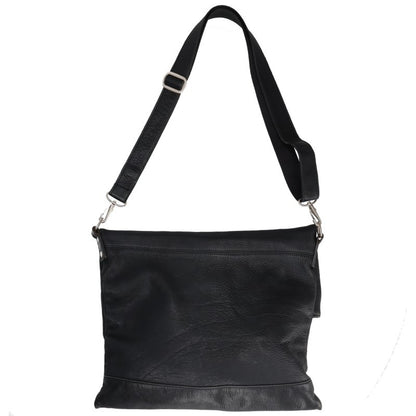 Yamamoto + Noir 2-Way Leather Square Shoulder Bag Black