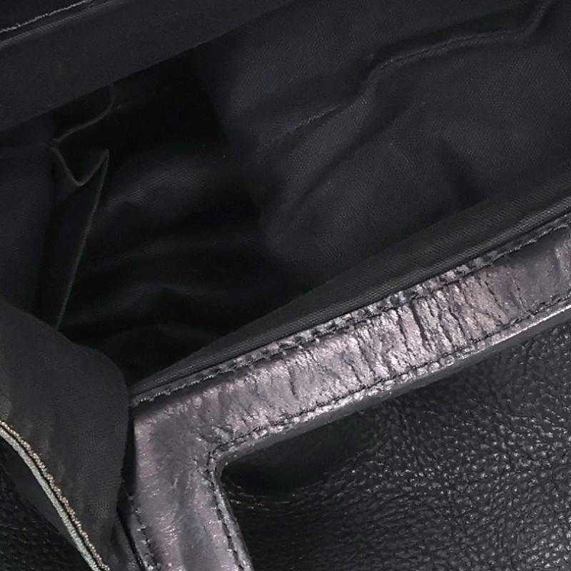 Yamamoto + Noir 2-Way Leather Square Shoulder Bag Black