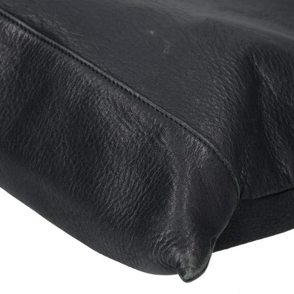 Yamamoto + Noir 2-Way Leather Square Shoulder Bag Black
