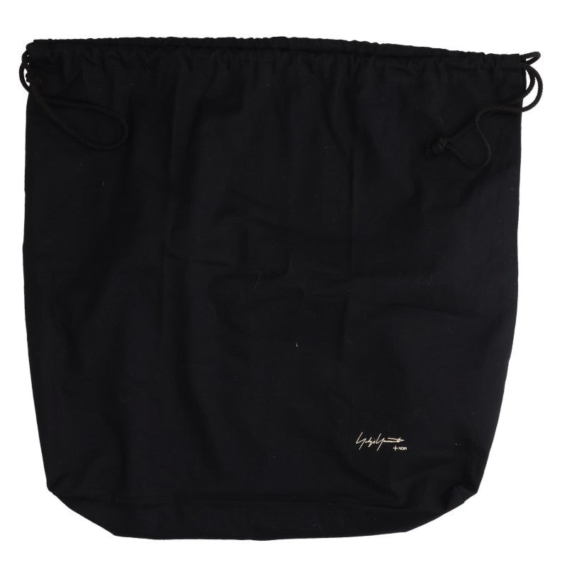 Yamamoto + Noir 2-Way Leather Square Shoulder Bag Black