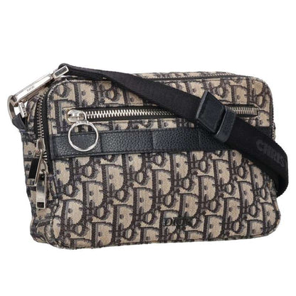 DIOR Oblique Shoulder Bag Navy Size ONE SIZE