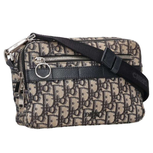 DIOR Oblique Shoulder Bag Navy Size ONE SIZE