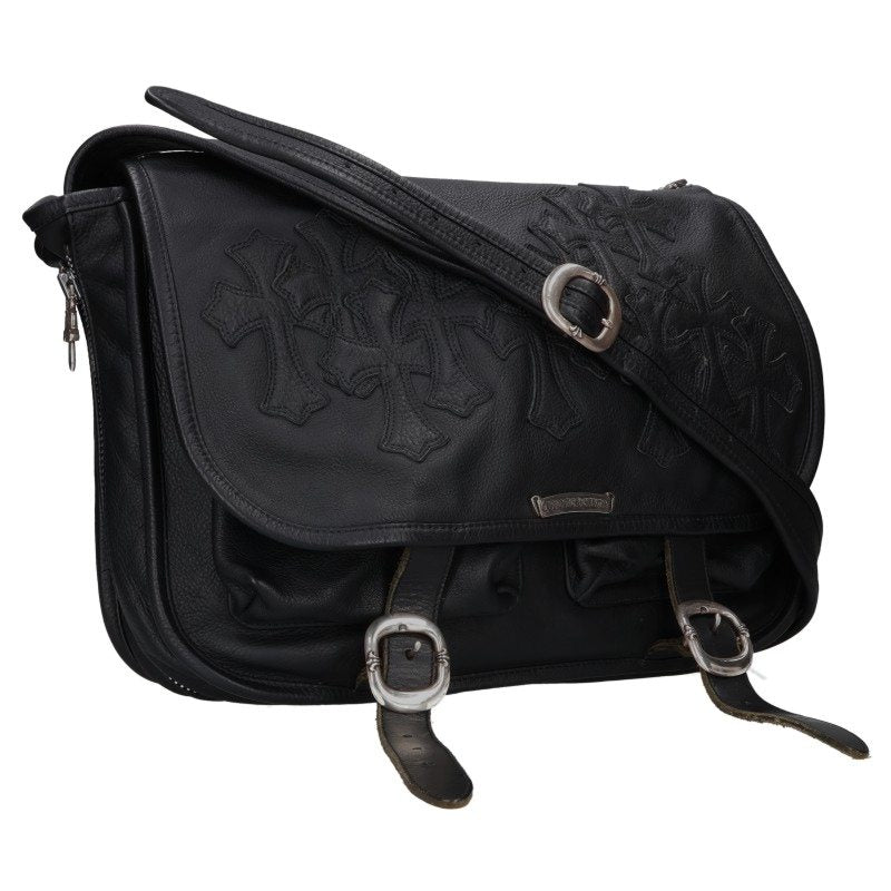 Chrome Hearts Cemetery Patch Gunslinger Leather Shoulder Bag