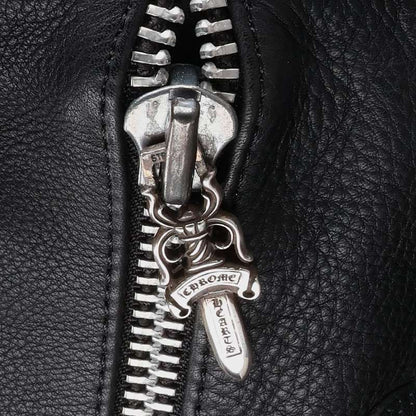 Chrome Hearts Cemetery Patch Gunslinger Leather Shoulder Bag