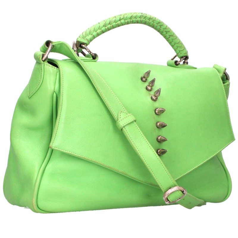 Chrome Hearts DARLIN RICHIE Spike Embellished Bag Green
