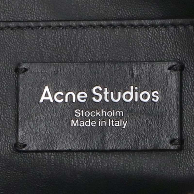 ACNE STUDIOS Black Leather Camero Shoulder Bag Size UNI