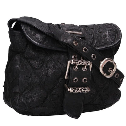 Chrome Hearts G BENDER Flare Patch Leather Shoulder Bag