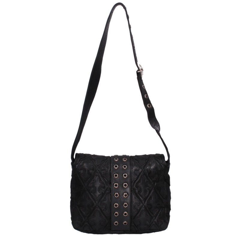 Chrome Hearts G BENDER Flare Patch Leather Shoulder Bag