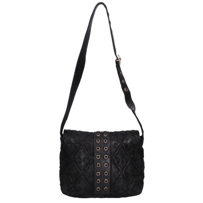 Chrome Hearts G BENDER Flare Patch Leather Shoulder Bag