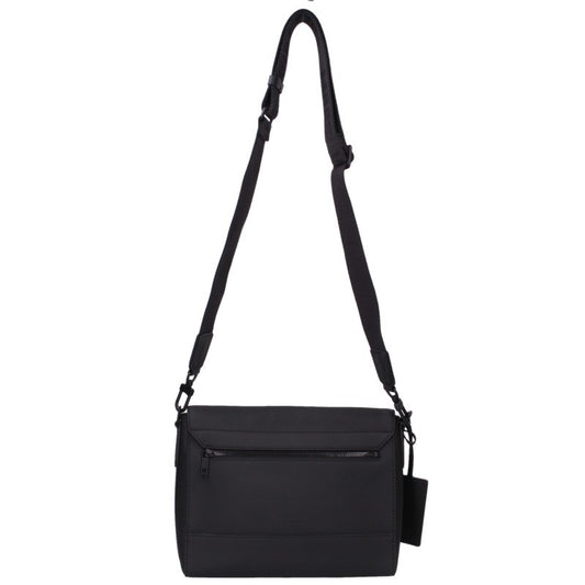 LOUISVUITTON Black Aerogram Calfskin Leather Messenger Bag