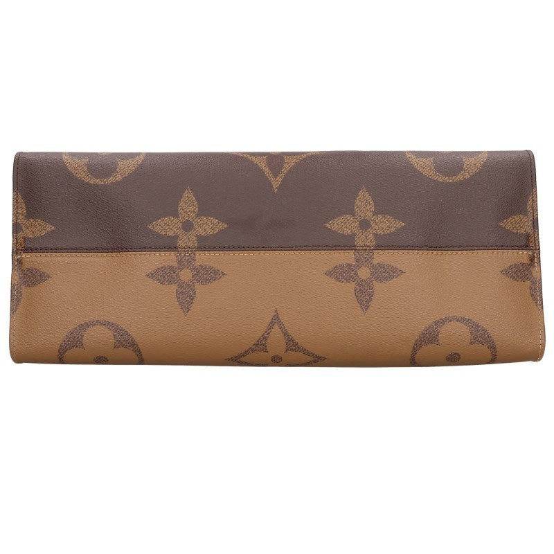 LOUISVUITTON OnTheGo Monogram Leather Bag Brown Size GM